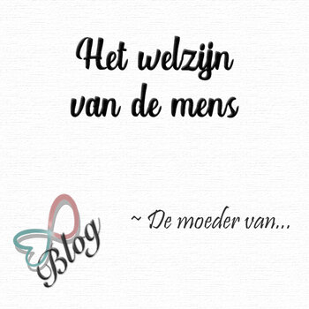 Het welzijn van de mens