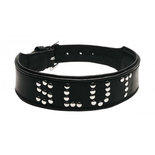 Lederen Halsband - Slut Studs Design