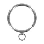 Stalen halsband met ring